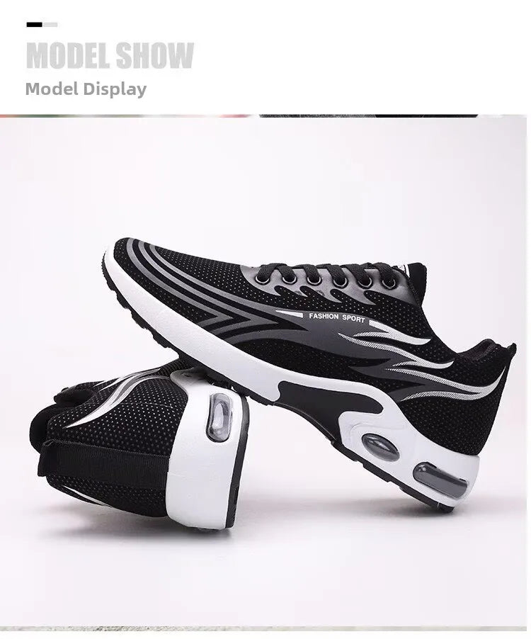 Men's Sport Shoes New Lightweight Comfortable Fashionable Casual Running Shoes Suitable for Youth Thick Bottom Running Style