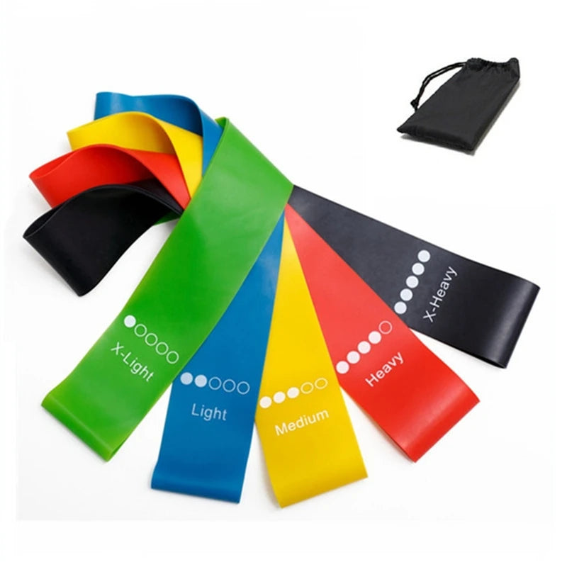 TPE Resistance Bands Fitness Set 5pcs Rubber Loop Band Strength Training Workout Expander Yoga Gym Equipment Elastic Rubber Loop