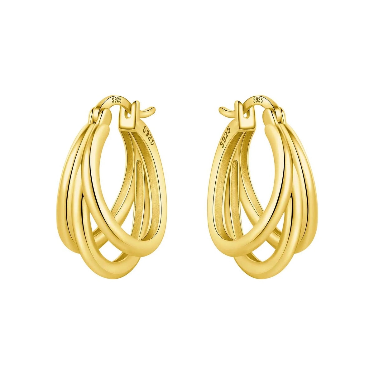 925 Sterling Silver Needle Iris Flower Hoop Earrings for Women Original Elegant Versatile Jewelry Birthday Party Fine Gift 2026