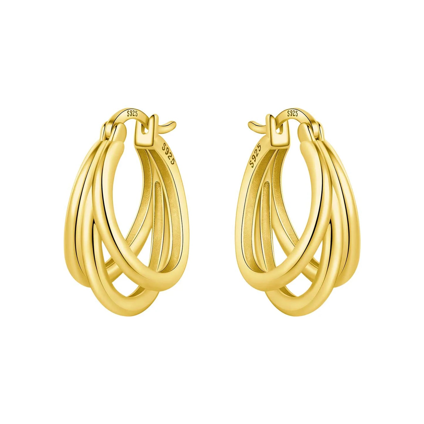 925 Sterling Silver Needle Iris Flower Hoop Earrings for Women Original Elegant Versatile Jewelry Birthday Party Fine Gift 2026