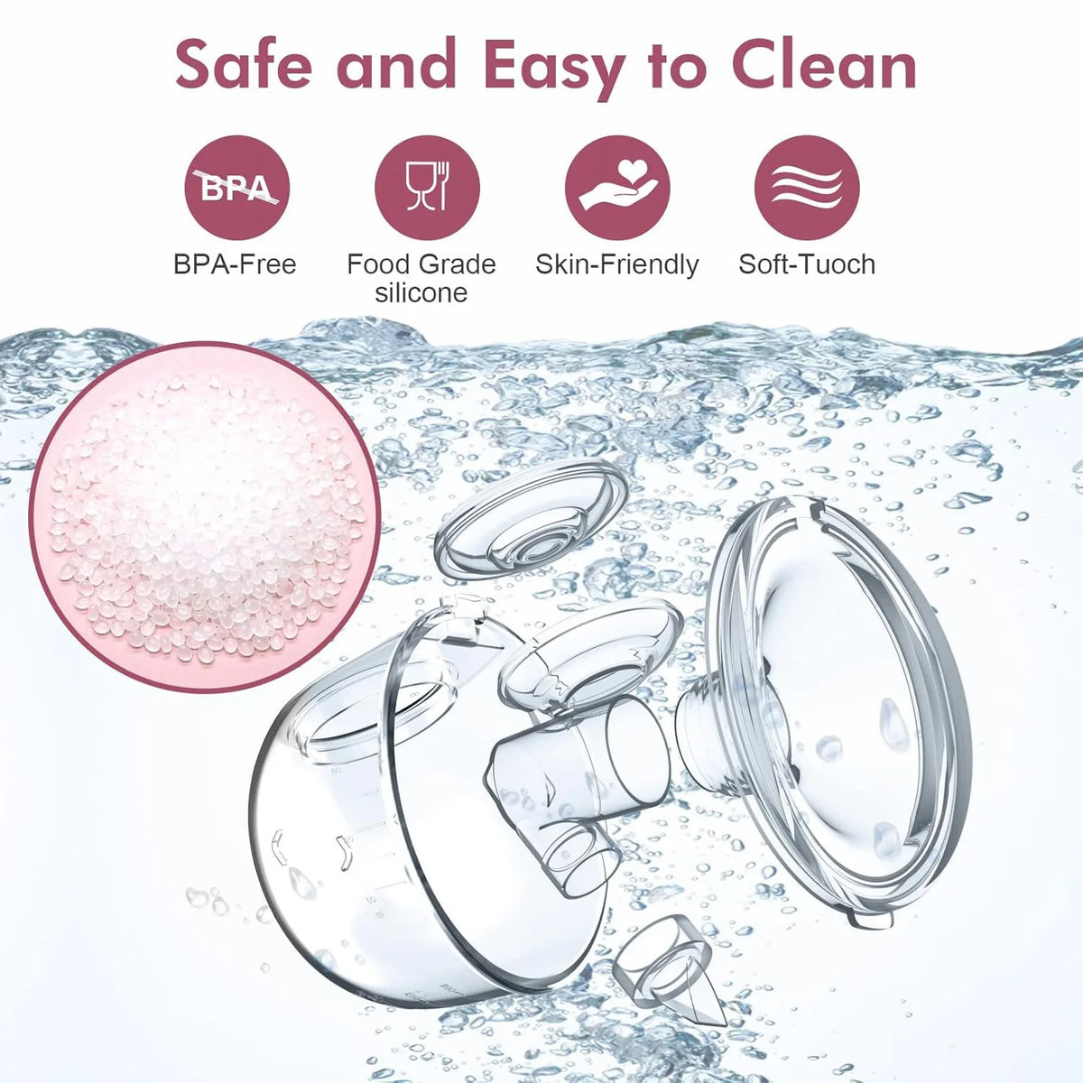 1PCS Wearable Breast Pump Portable Breast Milk Machine Fully Automatic Breast Pump Mother and Baby Supplies Electric Breast Pump