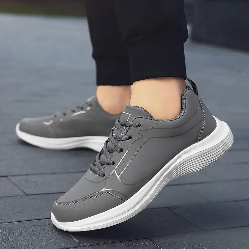 2024 New Sneakers Men Casual Shoes Comfotable Lightweight Men High Quality Running Shoes Outdoor Waterproof Leather Sport Shoes