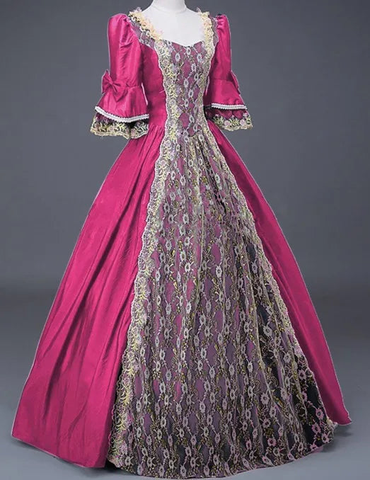 Halloween Cosplay Costumes for Adult Woman Palace Court Medieval Renaissance Retro Gothic Princess Victorian Ball Dress S-5XL