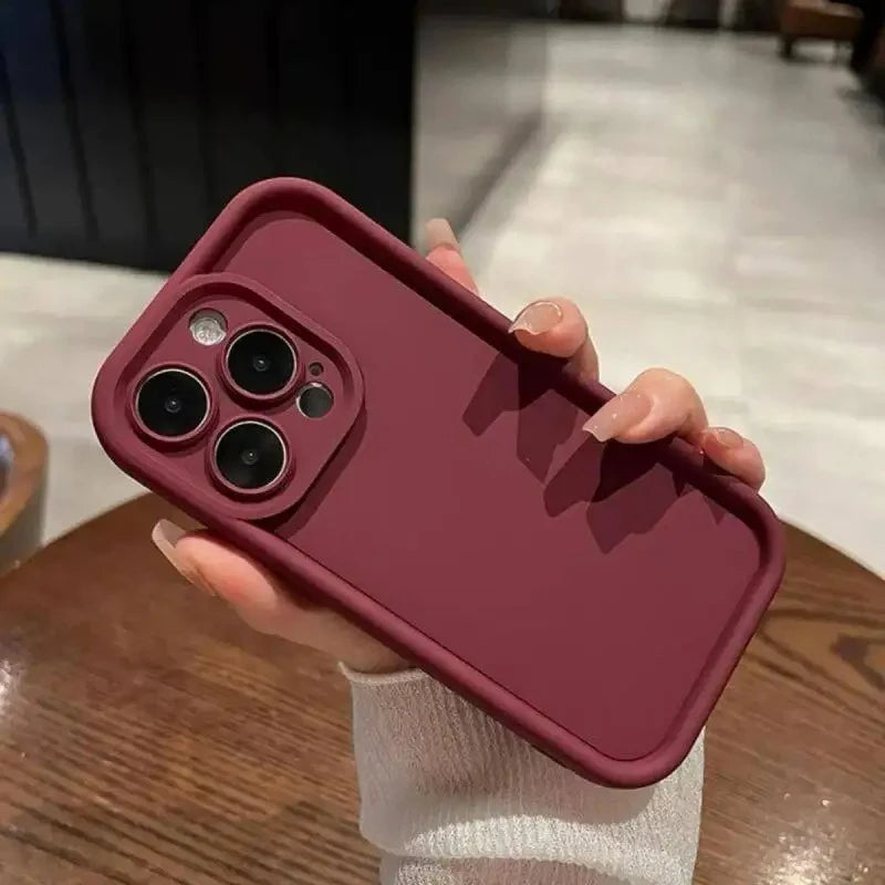 Luxury Candy Color Soft TPU Case For iPhone 17 Air 16 14 15 Pro Plus 13 12 11 Pro Max 16e Shockproof Silicone Phone Cover Fundas