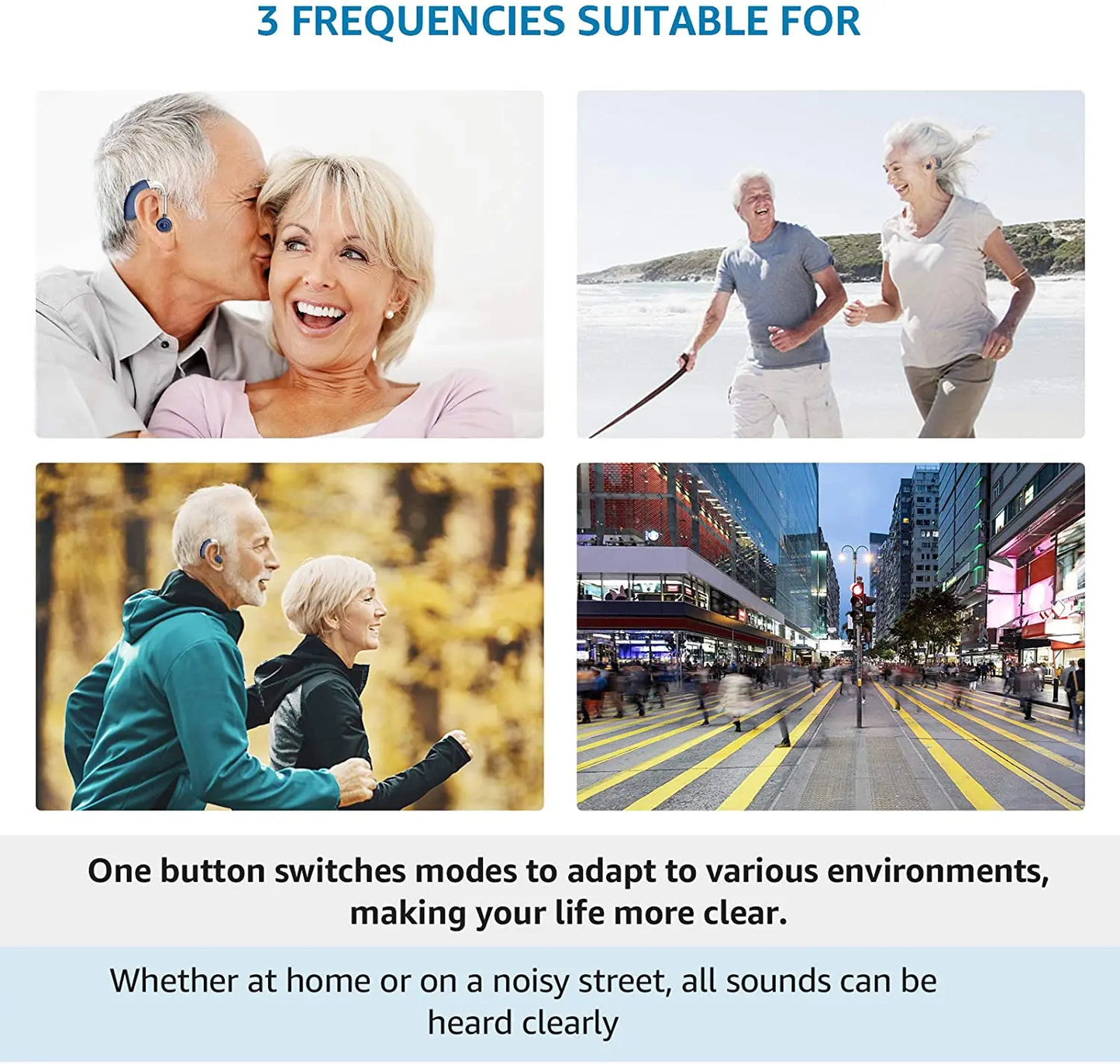 BTE Rechargeable Digital Hearing Aid for Deafness Adjustable Tone Best Sound Amplifier Portable Deaf Elderly BTE Hearing Aids ﻿