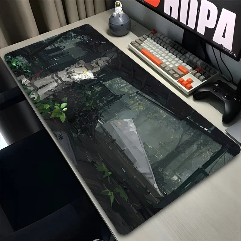 Anime Mouse Pad Gamer Computer Accessories Rubber Desk Mat Arknights XXL Playmat Gaming Office Deskmat Mousepad Large Pc Carpet
