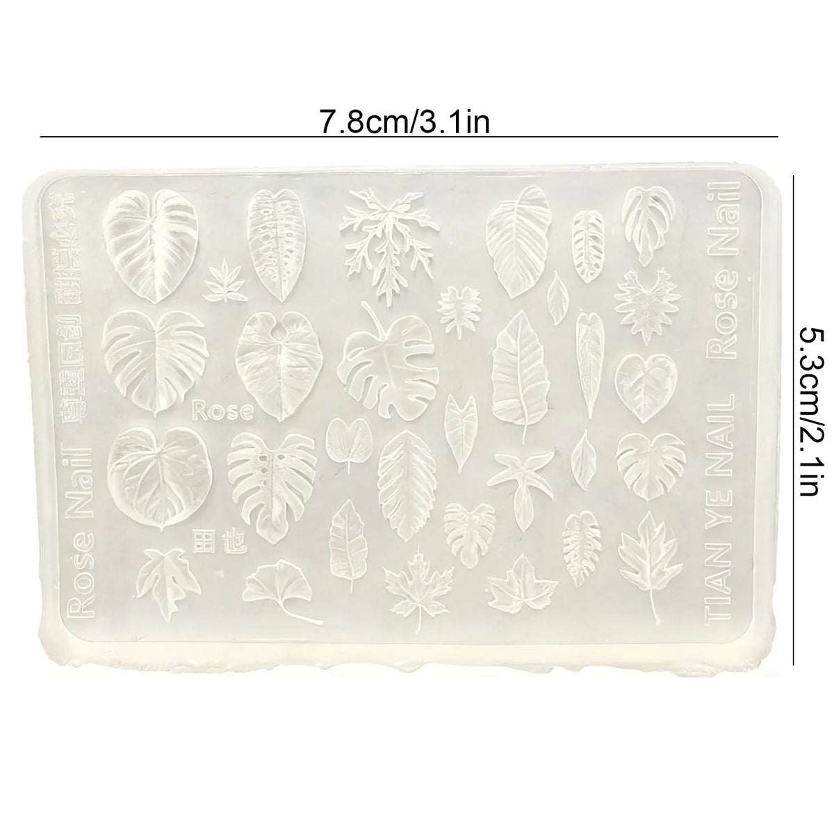 1PC Nail Art Drip Glue Mold 3D Ginkgo Maple Leaf Design Modeling Templates For DIY Nail Decoration Manicure Accessories