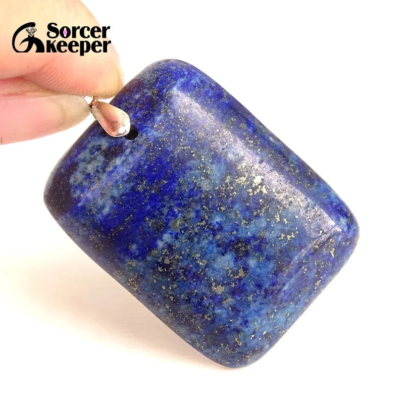 Men's Bijoux Blue Lapis Lazuli Beads Necklaces & Pendants Natural Stones Beads for Jewelry Making Accessories Women's Gift BF256