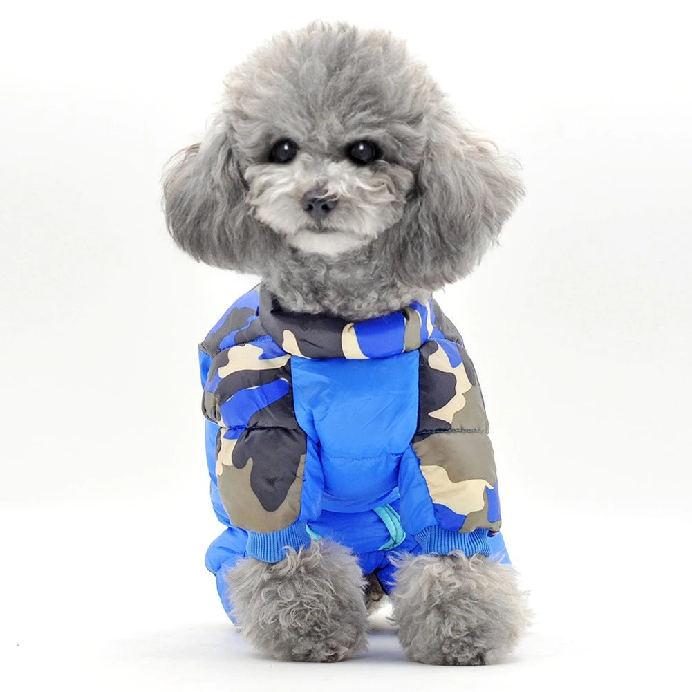 Winter Dog Coat Warm Waterproof Puppy Down Jacket Lightweight Outdoor Windproof Snowsuit Cold Weather Apparel for Small Dogs