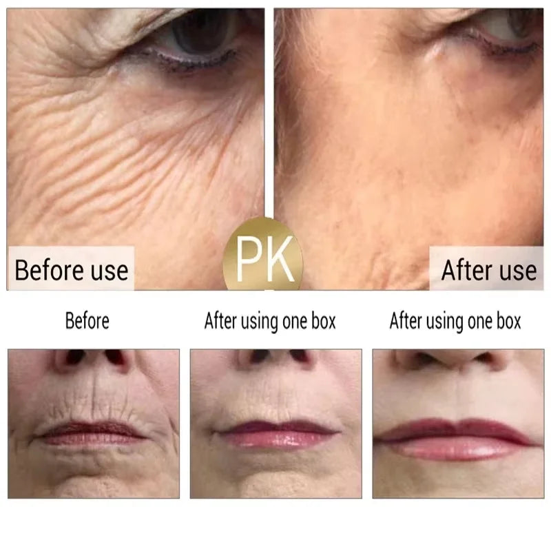 Collagen Wrinkle Remover Face Serum Firming Lift Anti Aging Fade Fine Lines Whitening Brighten Moisturizing Skin Care Cosmetics