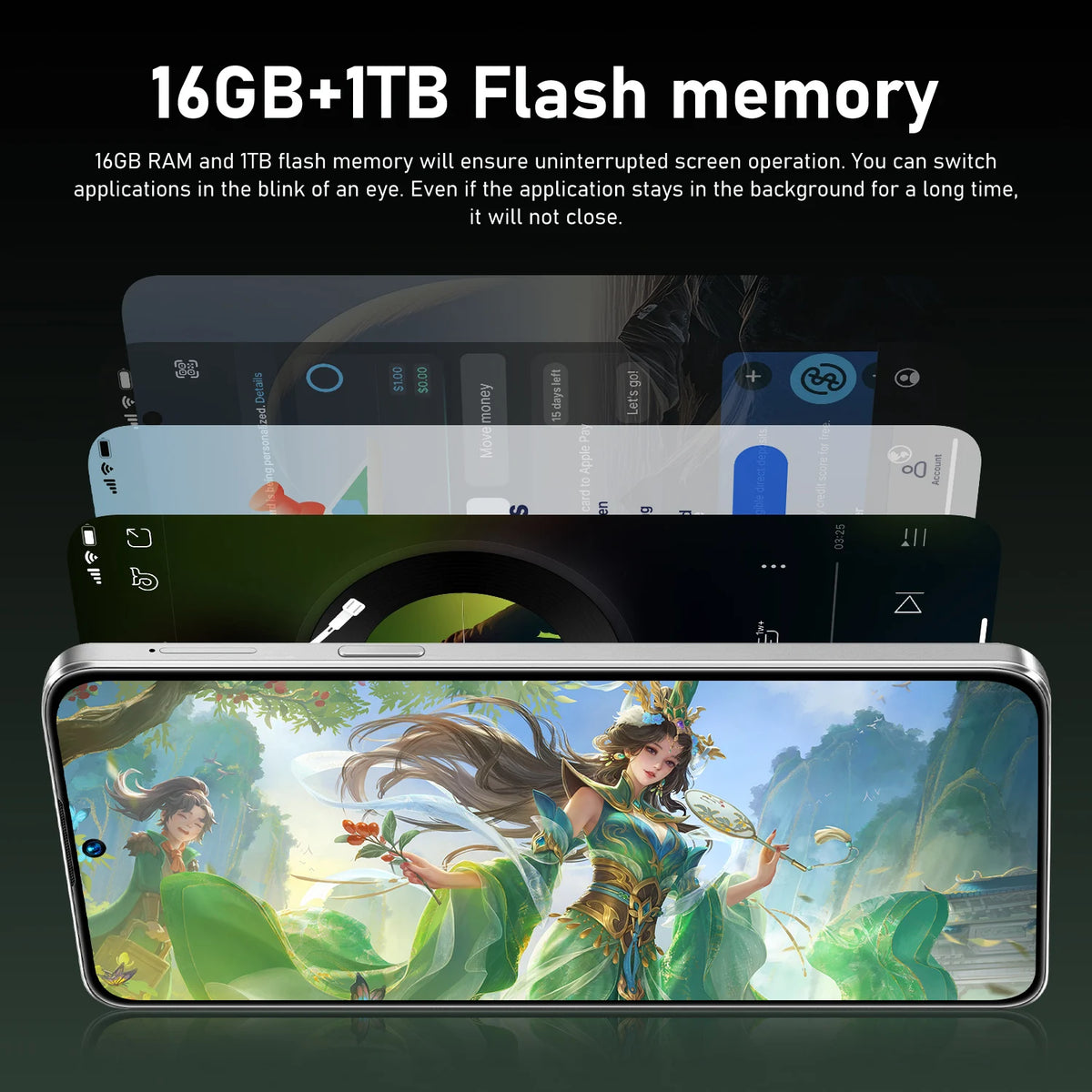 2026 New Global Version For M17 Pro Max Mobile Phones 7.3" HD High Quality 7800mAh Battery Standby 72MP+108MP Dual Card