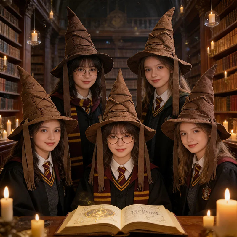 2026 Vintage Halloween Witch Hat Magic Academy Tree Hat Cosplay Accessories for Halloween Costume Party Masquerade Carnivals