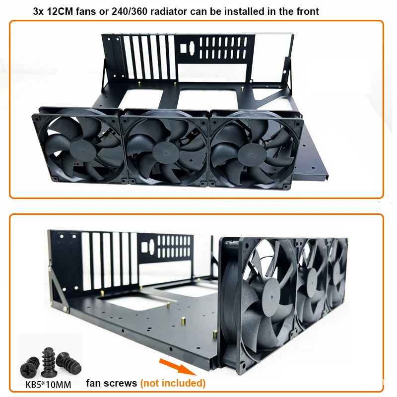 DIY PC Test Bench Open Chassis Rack for ATX/M-ATX/ITX Motherboards Solid Open Air Simple Rack DIY Computer Case Easy to Assemble