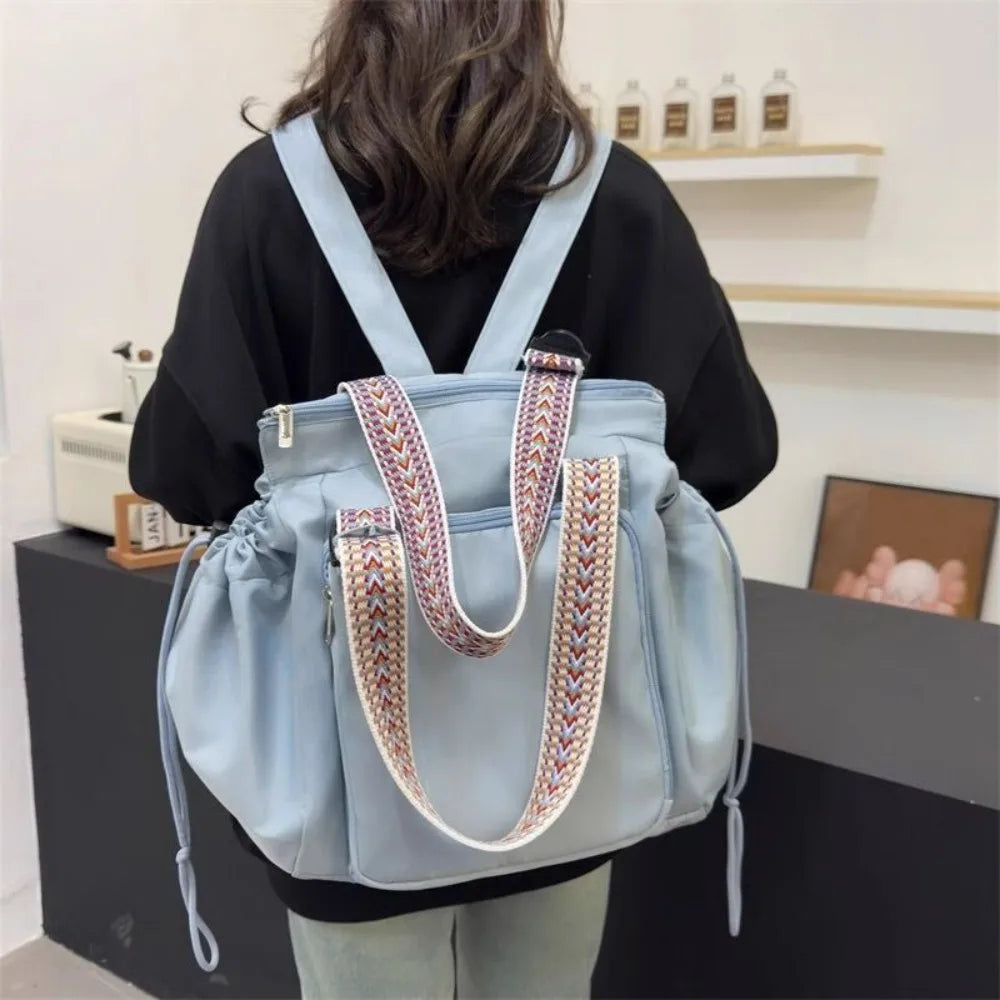 Multifunctional Travel Storage Bag Lightweight Large Capacity Women's Backpack Oxford Cloth Waterproof Tote Bag