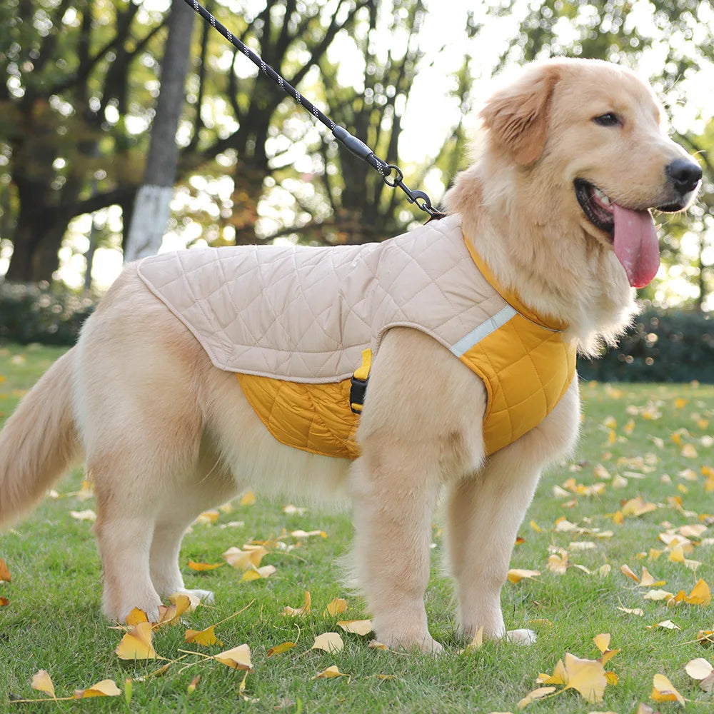 New Winter Pet Dog Clothes Thickened Fighting Dog Clothes Reflective Dog Cotton Clothes Pet Clothes