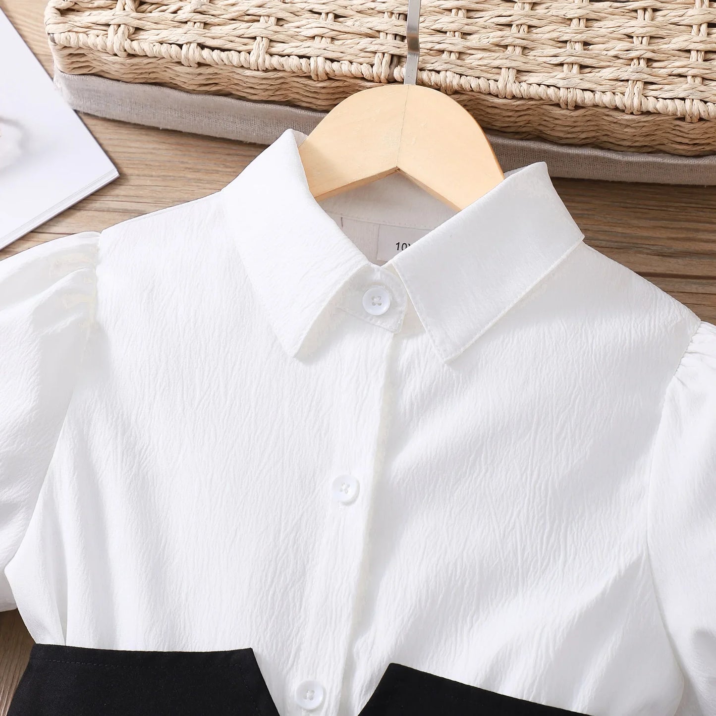 Teen Girl Dress Summer Black Retro Short Sleeve Children Dresses Fashion Girl Costume Party Big KIds Outfit 7 8 9 10 11 12Yrs