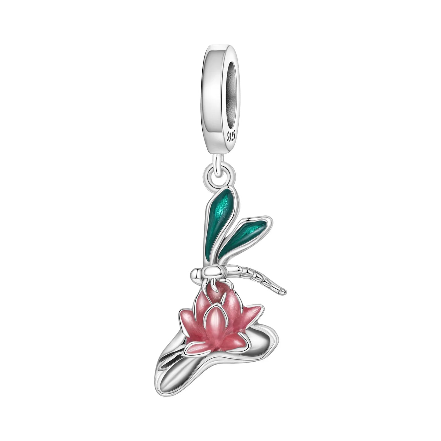 925 Sterling Silver Plated Bee Sunflower Butterfly Charm Pendant Fine Jewelry Women DIY Bracelet Necklace Birthday Party Gift
