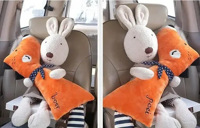 Cute Children Cartoon Car Seat Belt Pillow Neck Pillow Car Seat Belt Shoulder Pads Seatbelt Cover Kids Cartoon Neck Protector