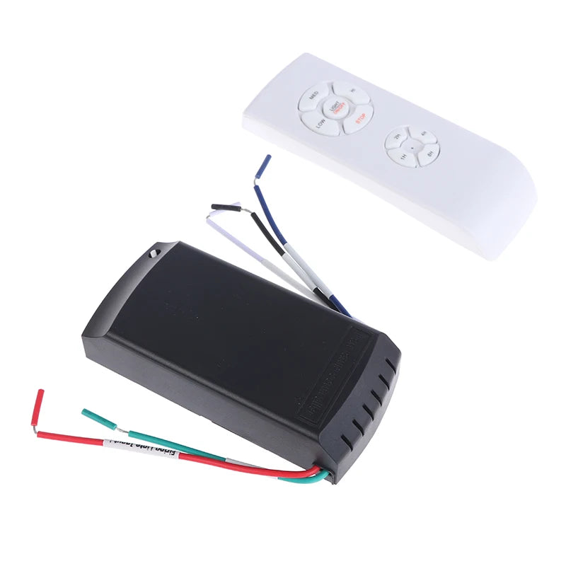 3Pcs/Set 110-240V Universal Ceiling Fan Lamp Speed Remote Control Kit Timing Wireless