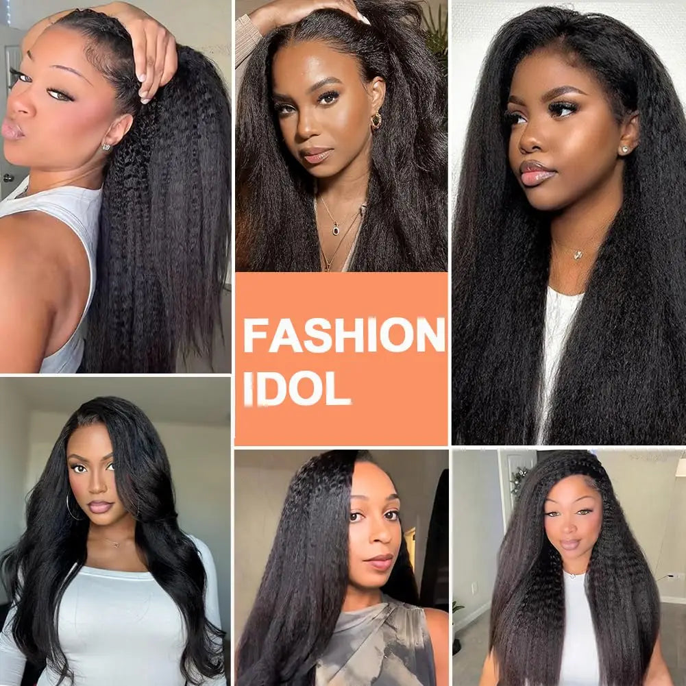 Kinky Straight Feather Crochet Human Hair Miracle Knots Pre-divided Human Crochet Hair Knotless Boho Braids Crochet Human Hair
