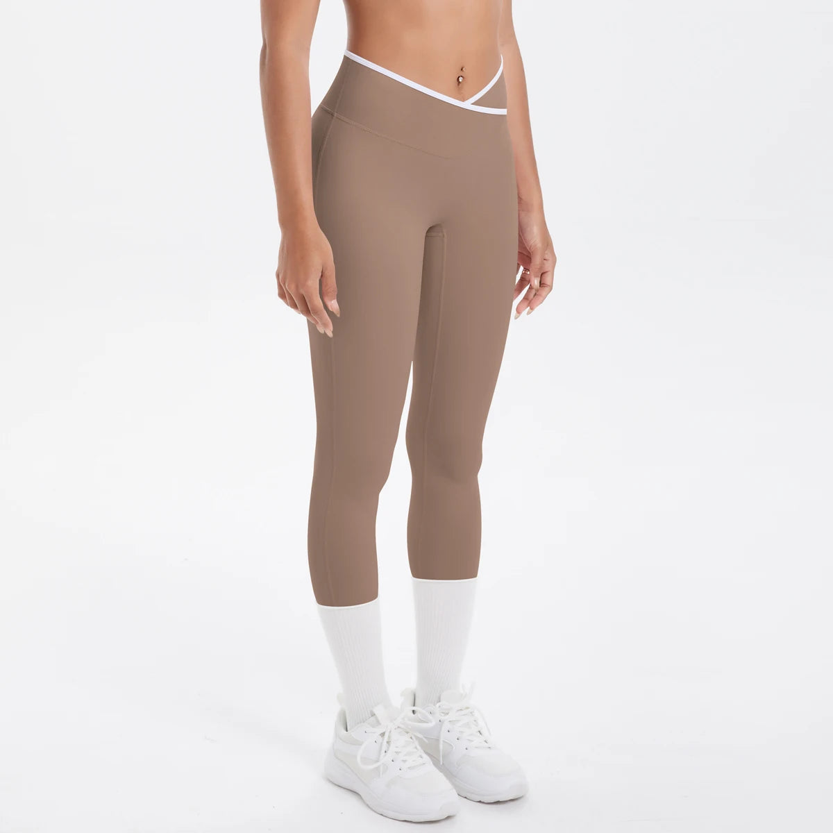 Women Cross High Waisted Sports Suit Breathable Fitness Running Workout Yoga Set Casual Pilates Sportwear Leggings