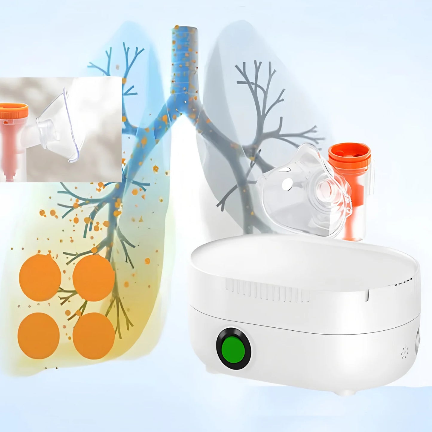 Portable Nebulizer Machine for Adults and Kids,Compressor Nebulizer Low Noise Nebulizer Desktop Nebulizer for Home Use