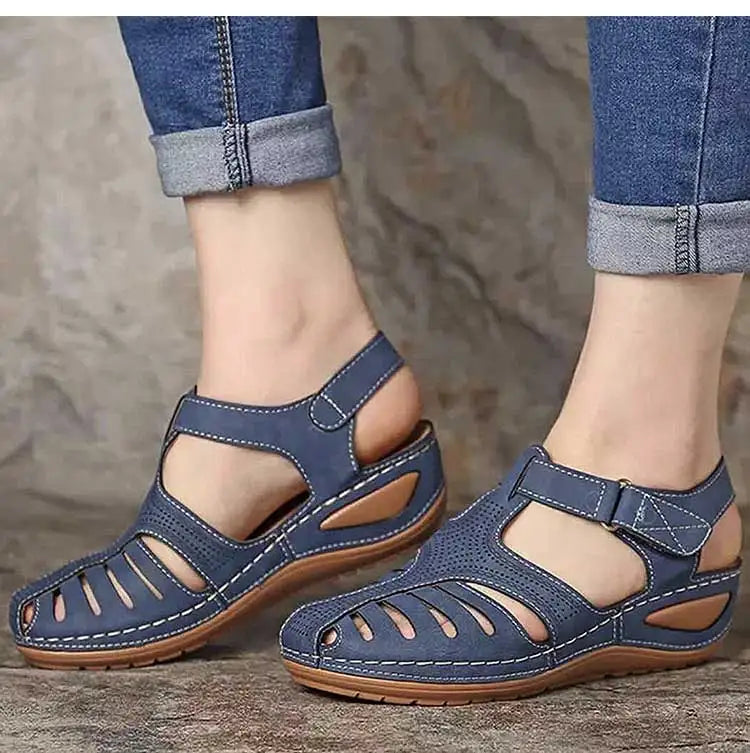 Women's Sandals Classics Summer Shoes For Women Summer Sandals Wedge Heels Sandalias De Mujer With Low Platform Footwear Female
