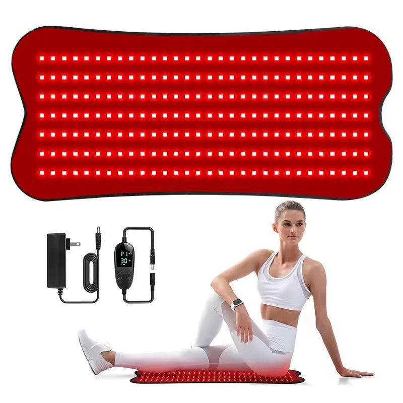 210 LEDs Red Infrared Light Therapy Pad Beauty Devices For Face,Body Back Knee Hands Feet Relief Portable 660nm 850nm Heat Pad