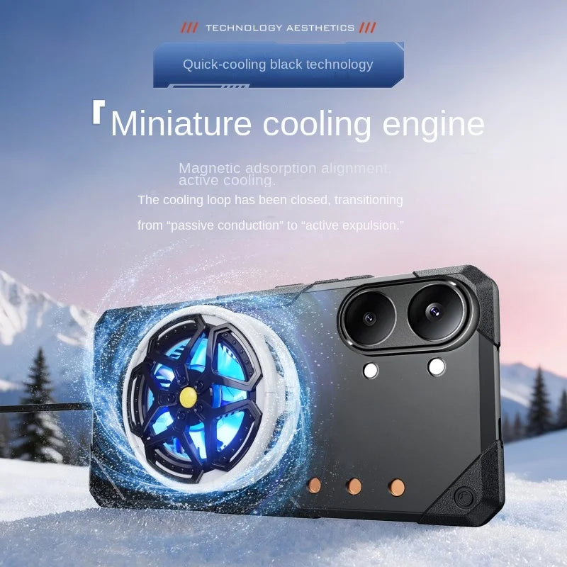 For POCO X8 Pro X8 Pro Max phone case, made of silicone material, with magnetic adsorption and heat dissipation functions