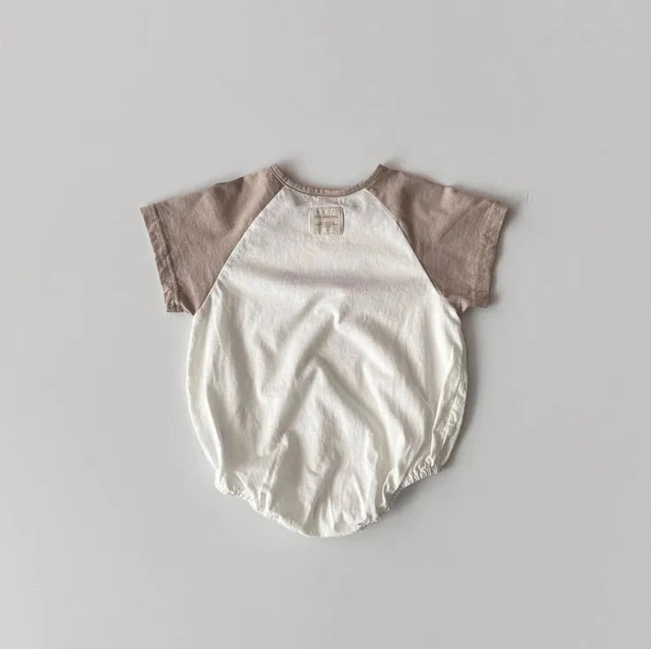 2025 Summer New Baby Short Sleeve Casual Bodysuit Cotton Newborn Boys Girl Letter Print Jumpsuit Cute Infant Clothes 0-24M