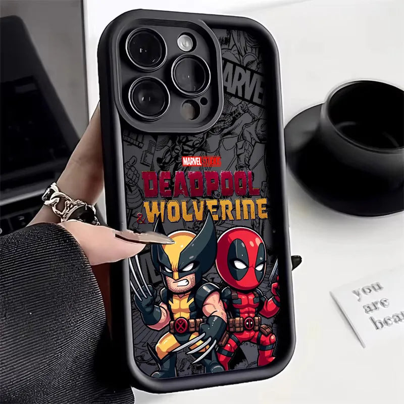 Cool DeadpoolS & WolverineS Phone Case for iPhone 17e 17 16e 16 15 14 13 12 11 Air Pro Max Mini XR XS X Plus Soft TPU Back Cover