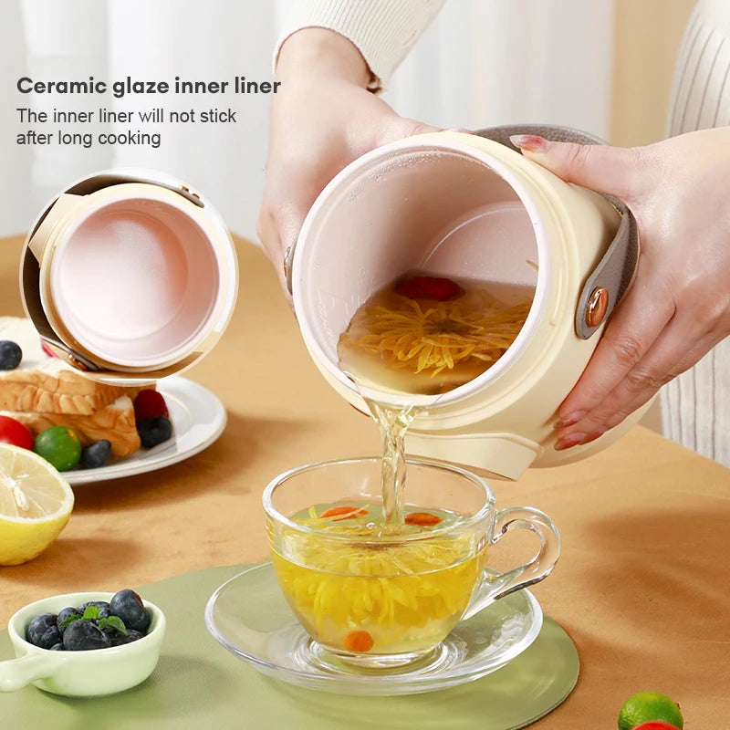 New Multifunctional Rice Cooker Portable Small Travel Electric Kettle Household Electric Cooker Hot Pot 110V US/220V EU Plug