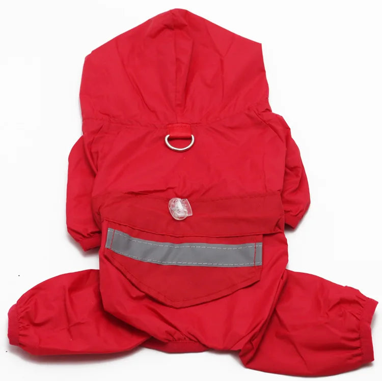 Dog Raincoat Puppy Rain Coat with Hood Reflective Waterproof Dog Clothes Soft Breathable Pet Cat Small Dog Rainwear XS - 5XL