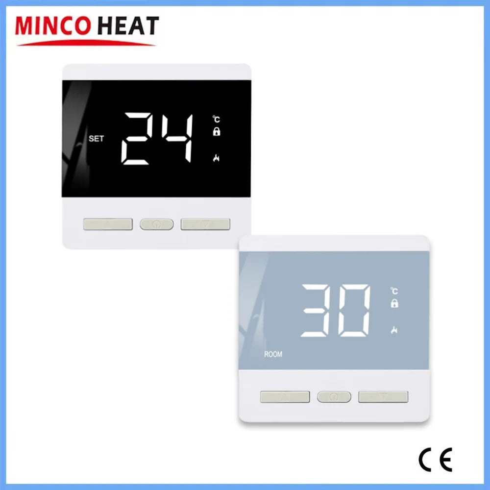 AC200~240V Floor Heating Room Temperature Controller MAX 25A 4500W Digital Thermostat with 3m Probe Sensor
