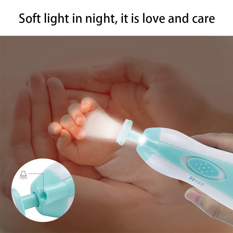2026 New Baby Electric Nail Trimmer Multifunctional Infant Manicure Set Kids Fingernail Polisher Cutter Baby Care Accessory