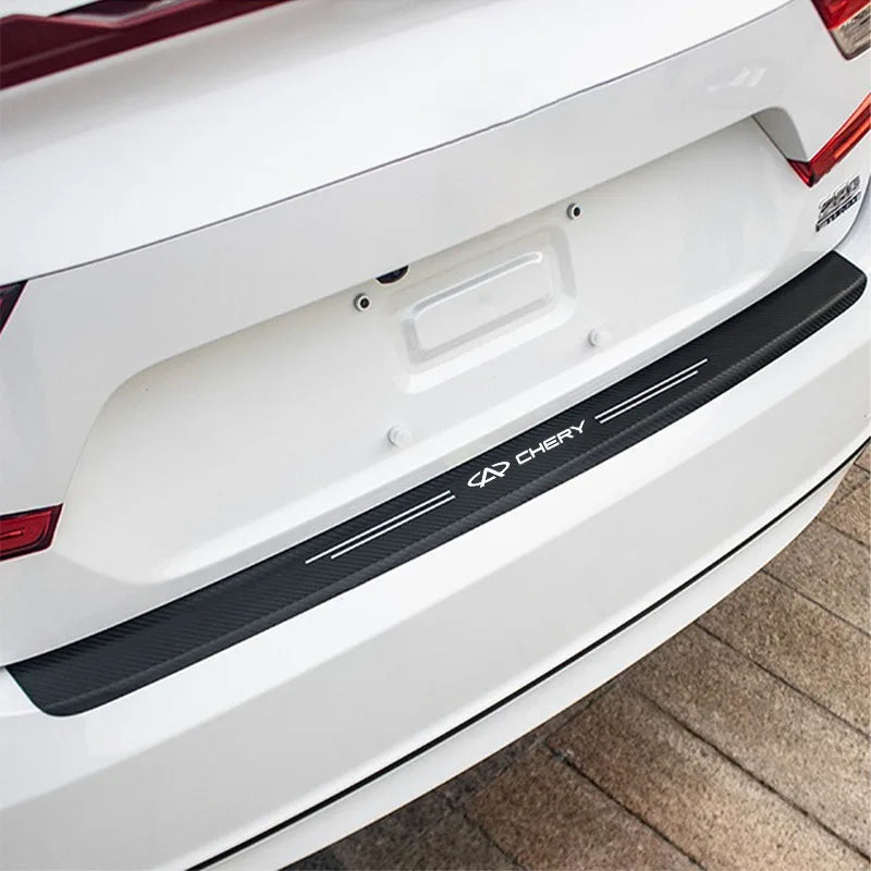 Car Trunk Bumper Guard Decals For Chery TIGGO 3 4 5 7 Pro 8Pro Max MVM X22 DR3 Amulet Fora Fulwin T11 A1 A3 A5 car Accessories