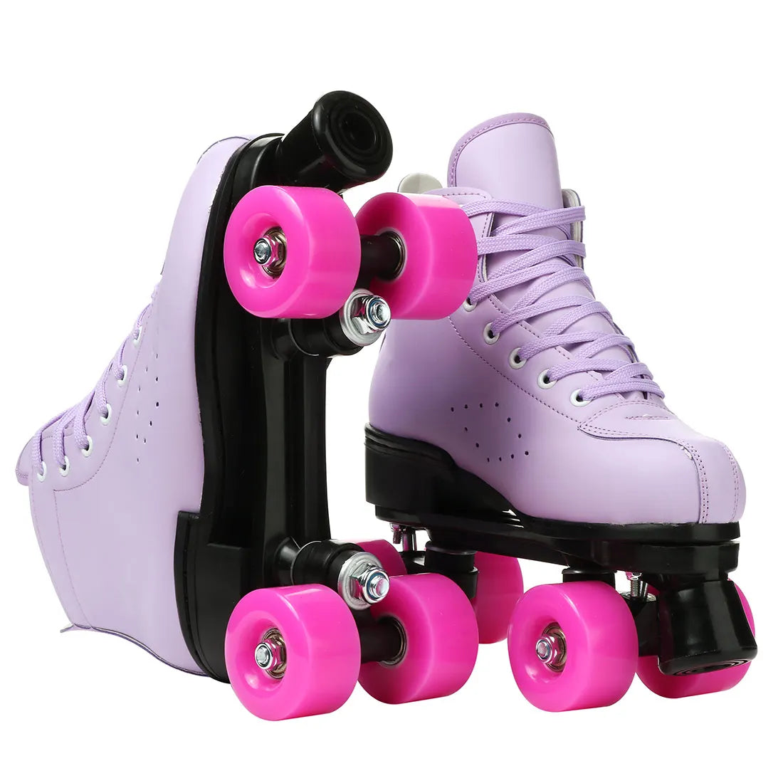 2025 Double-Row Roller Skate Shoes  4 Wheels Skates For Women Men Outdoor Sport Skating Training Quad Sneakers Size 34 35 36-45