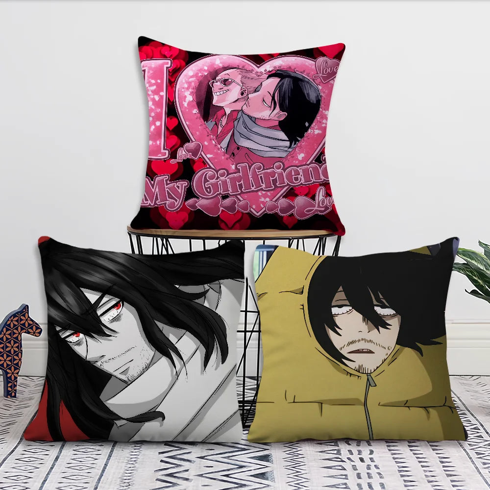 cushion a-Aizawa Head manga anime cover Plush Fabric Soft Double Eraser Sided Print Sofa Cushion Cover Throw Shota Pillow Covers