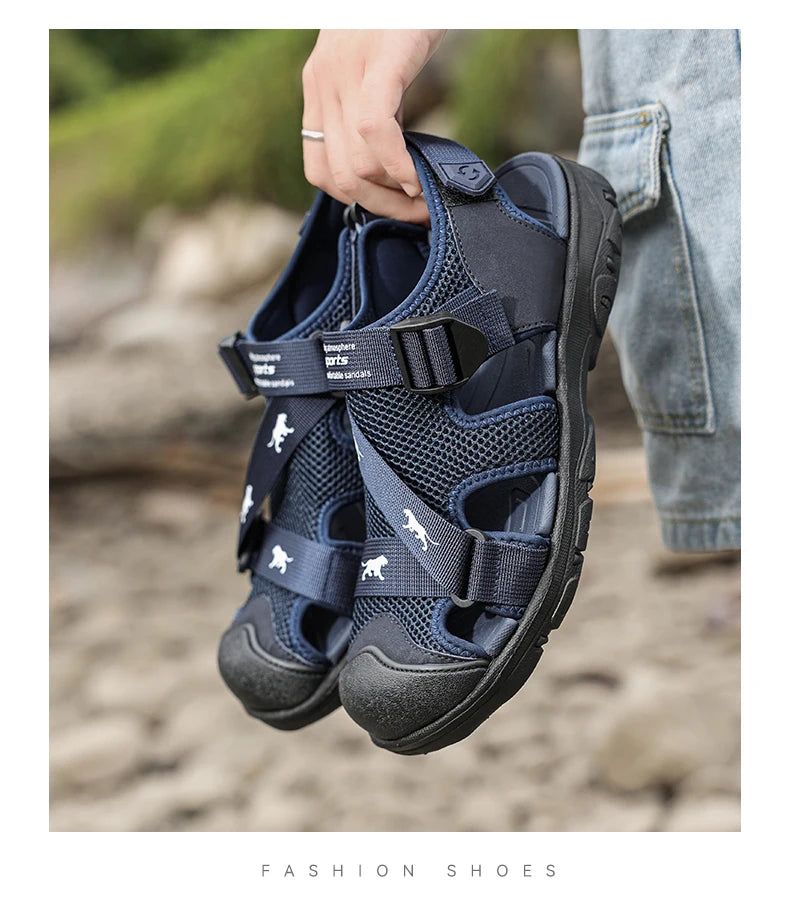 New Arrived Summer Men Sandals Classic Retro Travel Casual Shoes Outdoor Anti Slip Wear-resistant Ultra Light Beach Roman Shoes