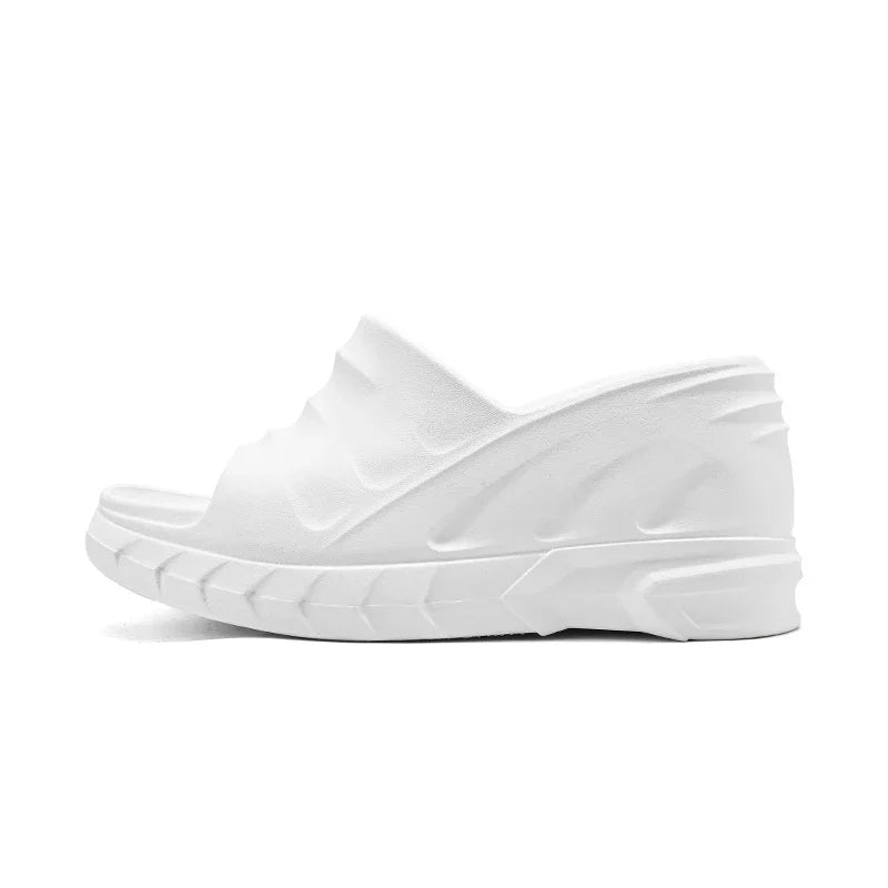 Outdoor Ladies Sandals Women Platform Flip Flops Slippers Height Increasing 8cm Summer Fashion Open Toe White Zapatos Mujer