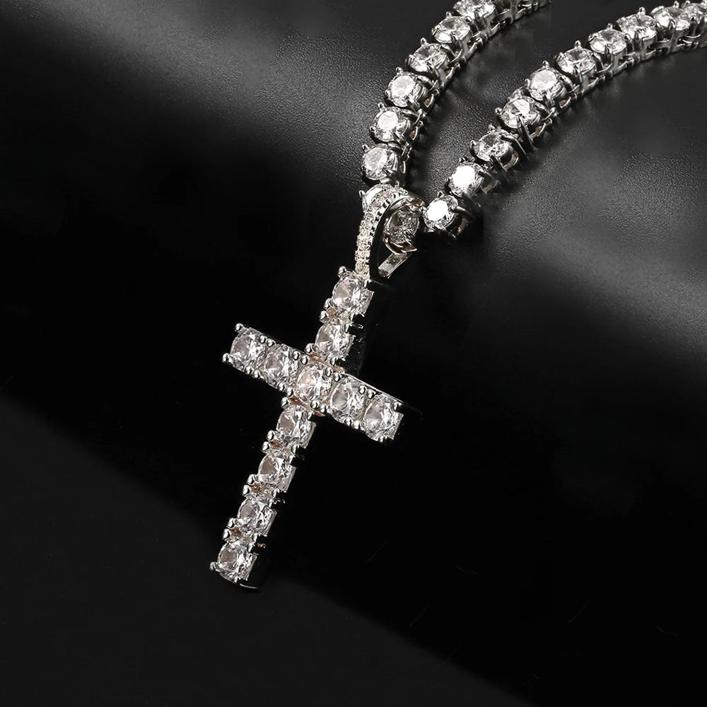 Hip Hop Exquisite Jewelry Iced Out Cross Pendant Quality Sparkling Men and Women Styles Dispatch on Behalf Wholesale