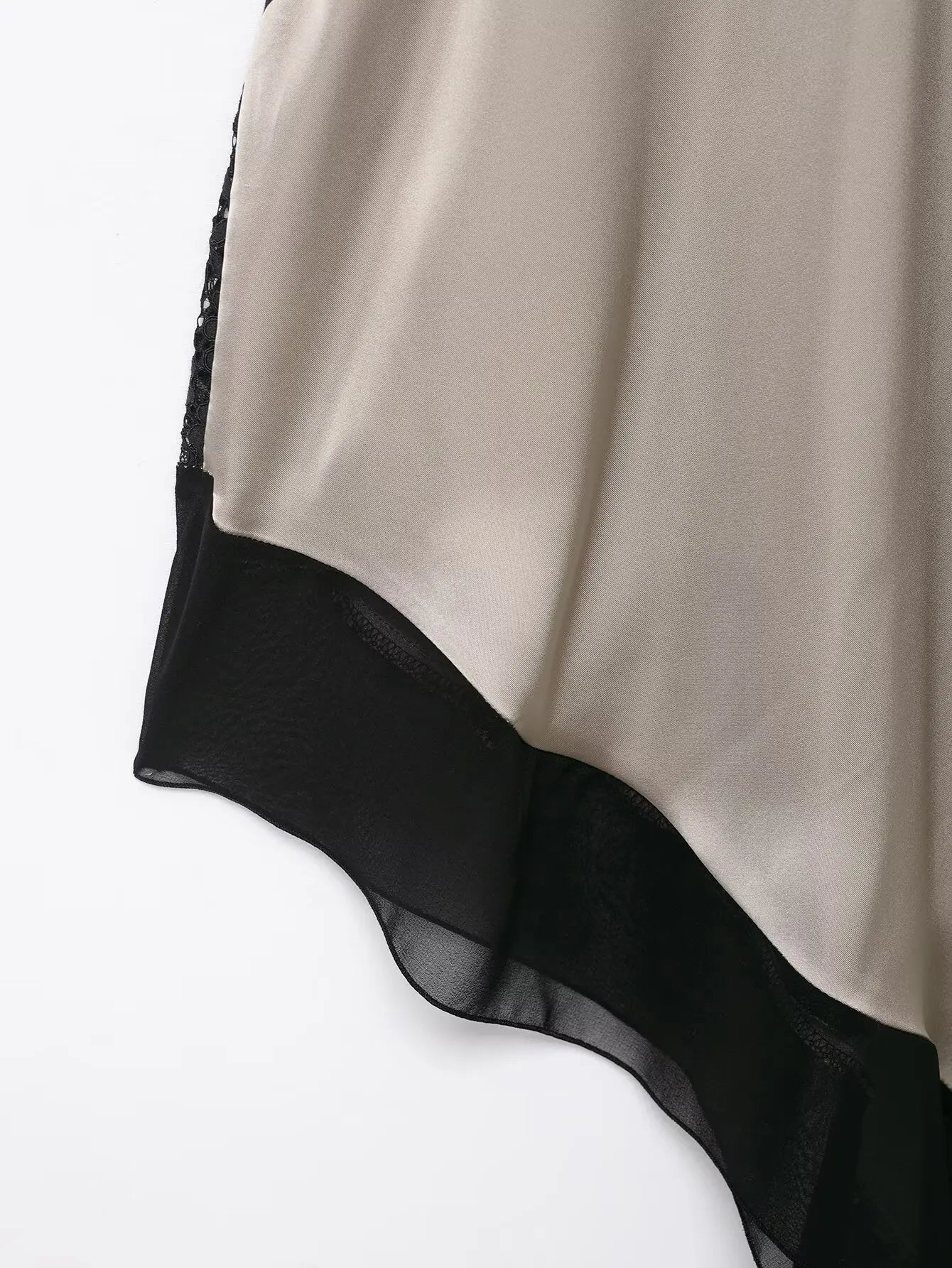 HH Women Sexy Satin Asymmetric Midi Dress Spring Summer Female Fashion Backless Sling V-neck Holiday Party Beach Short Dresses