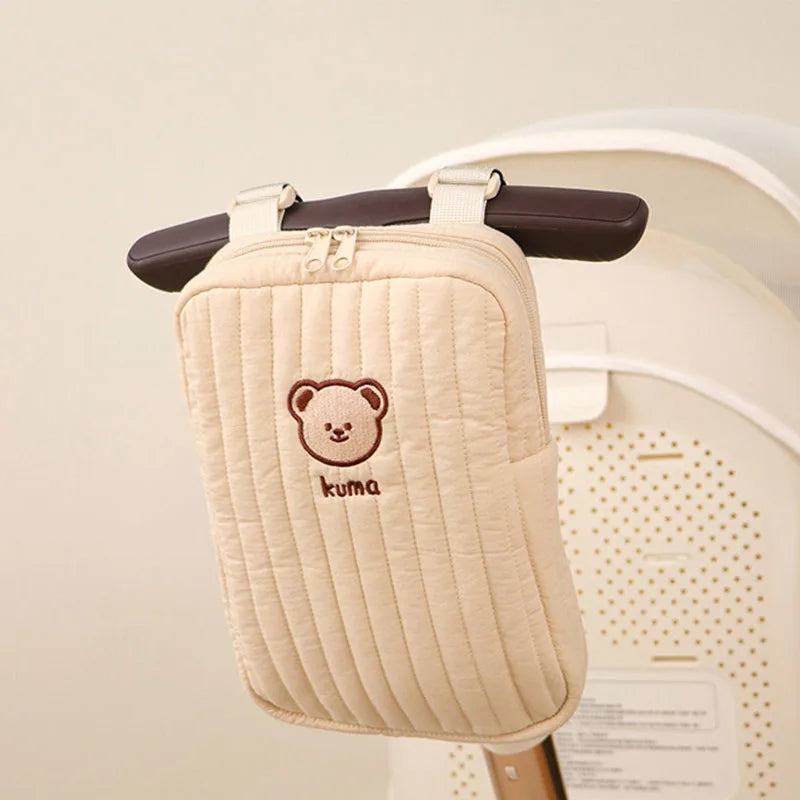 Bear Mommy Bag Baby Stroller Bag Pram Baby Stuff Organizer Holder Baby Stroller Accessories Hanging Caddy Storage Bag