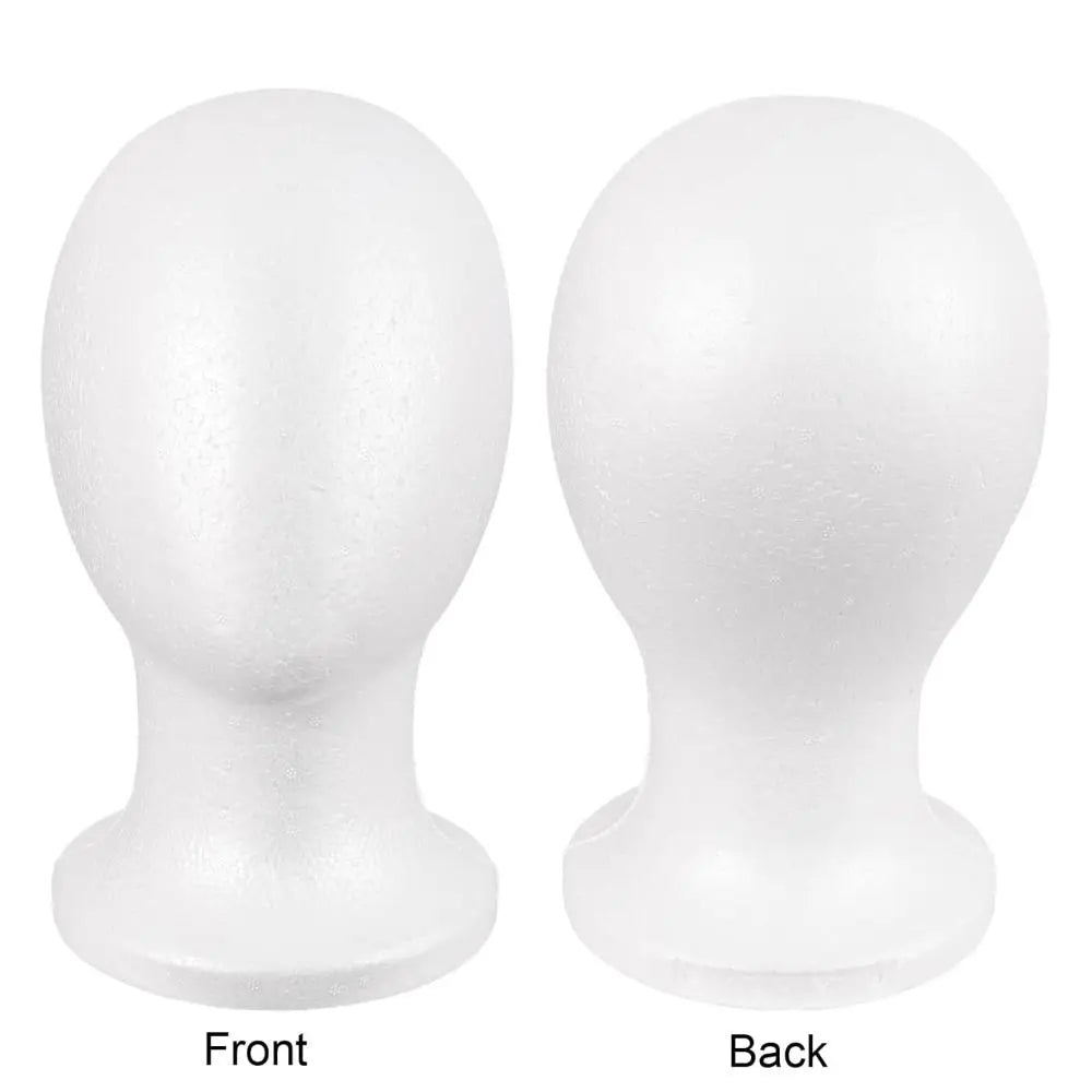 New Stable Foam Mannequin Head Lightweight White Wig Display Stand Jewelry Headwear Display
