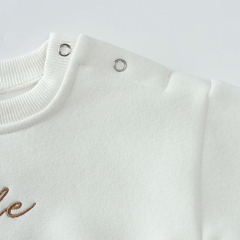 2024 New Style Unisex Baby Boy Girl Solid Cotton Short Sleeve Letter Romper Newborn Bodysuit Top Autumn Infant Jumpsuits Clothes