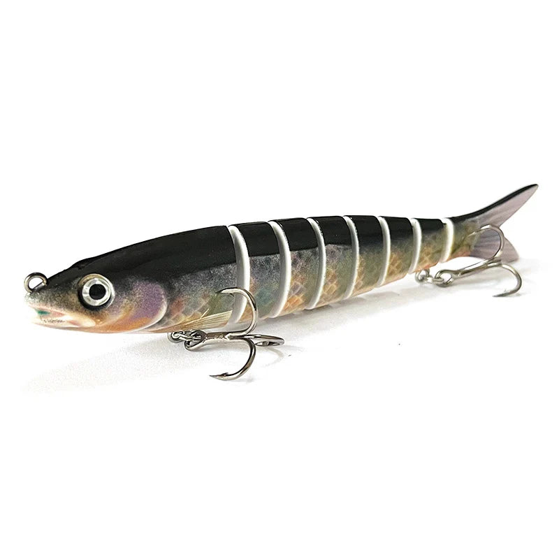 Fishing Lure Multi-Joint Fish Fishing Kit Slow Sinking Realistic Hard Lure Swimbait Freshwater and Saltwater for Bass Trout Lure