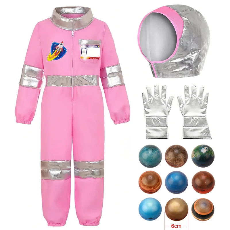 Fantasy Space Astronaut Kids Clothes Halloween Spacesuit Carnival Party Girls Outfits Festival Performance Children's Clothing