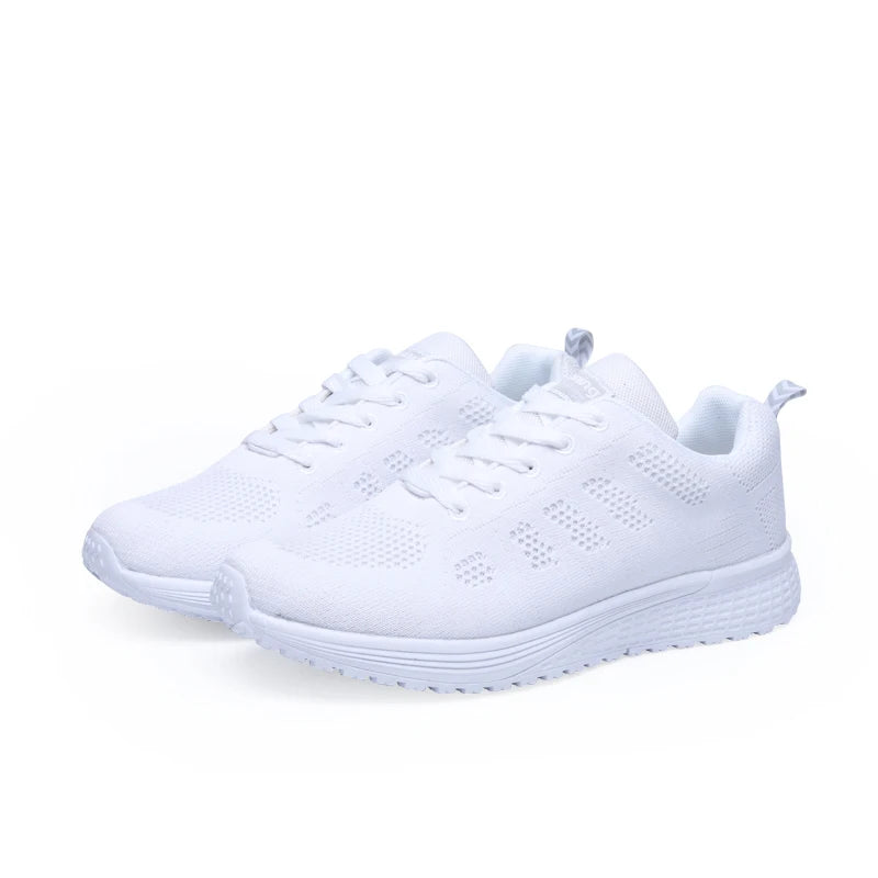 Breathable Women Running Shoes Lightweight Anti-slip Female Sports Shoes Outdoor Soft Women's Sneakers Lace Up Fashion Tennis