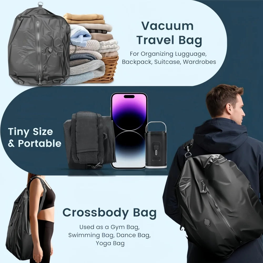 34L Vacuum Storage bags,Travel essentials suitcases Clothes organizer packaging bag practical compression packing cubes