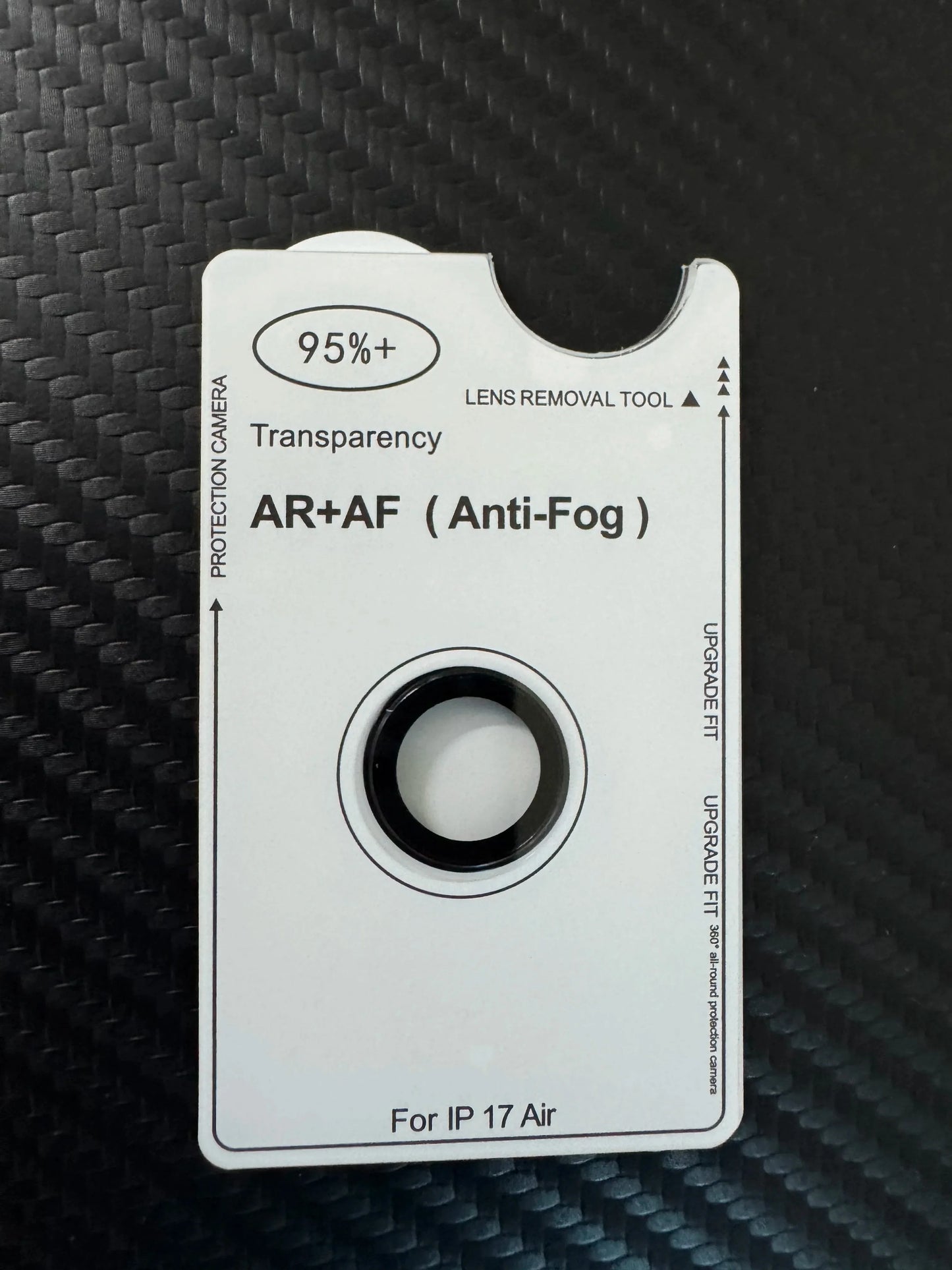 For iPhone Air Original AR AF Anti-Fog Tempered Glass Camera Protector Film Black Silver Grey Golden